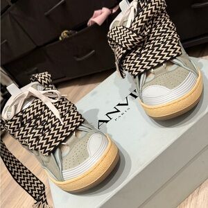 Lanvin Women's Sneakers - Black, White, and Gray